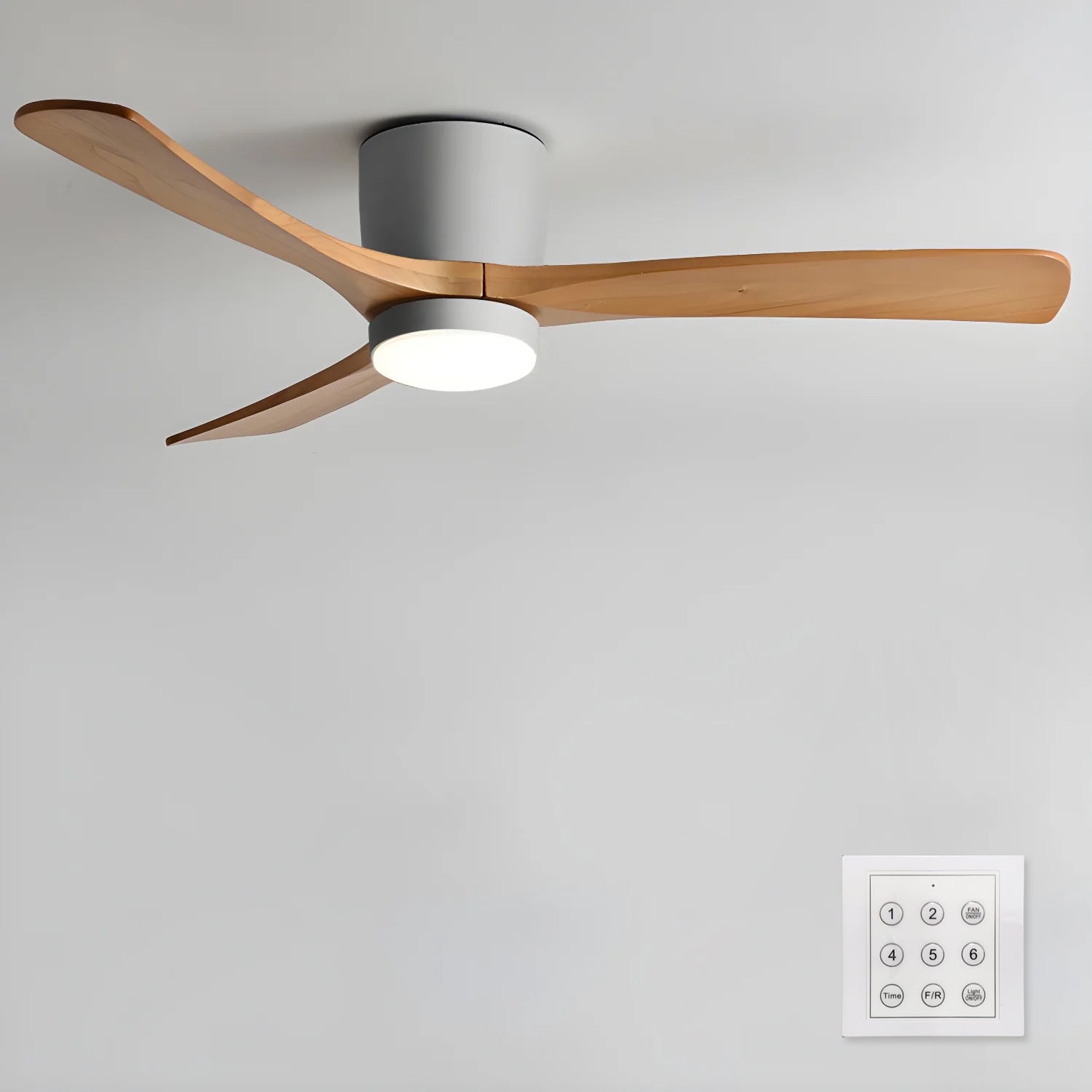 Ventilador de techo LED de madera Looma