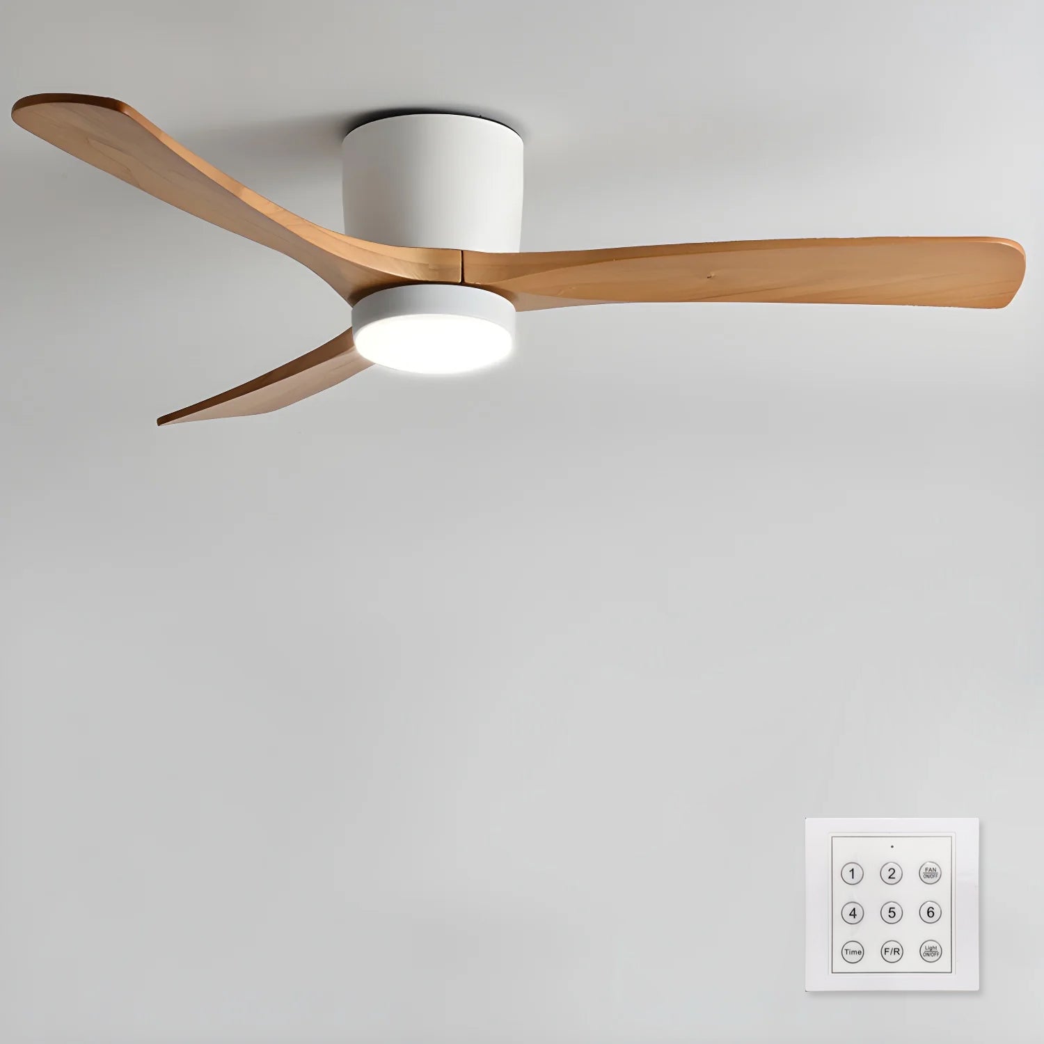 Ventilador de techo LED de madera Looma