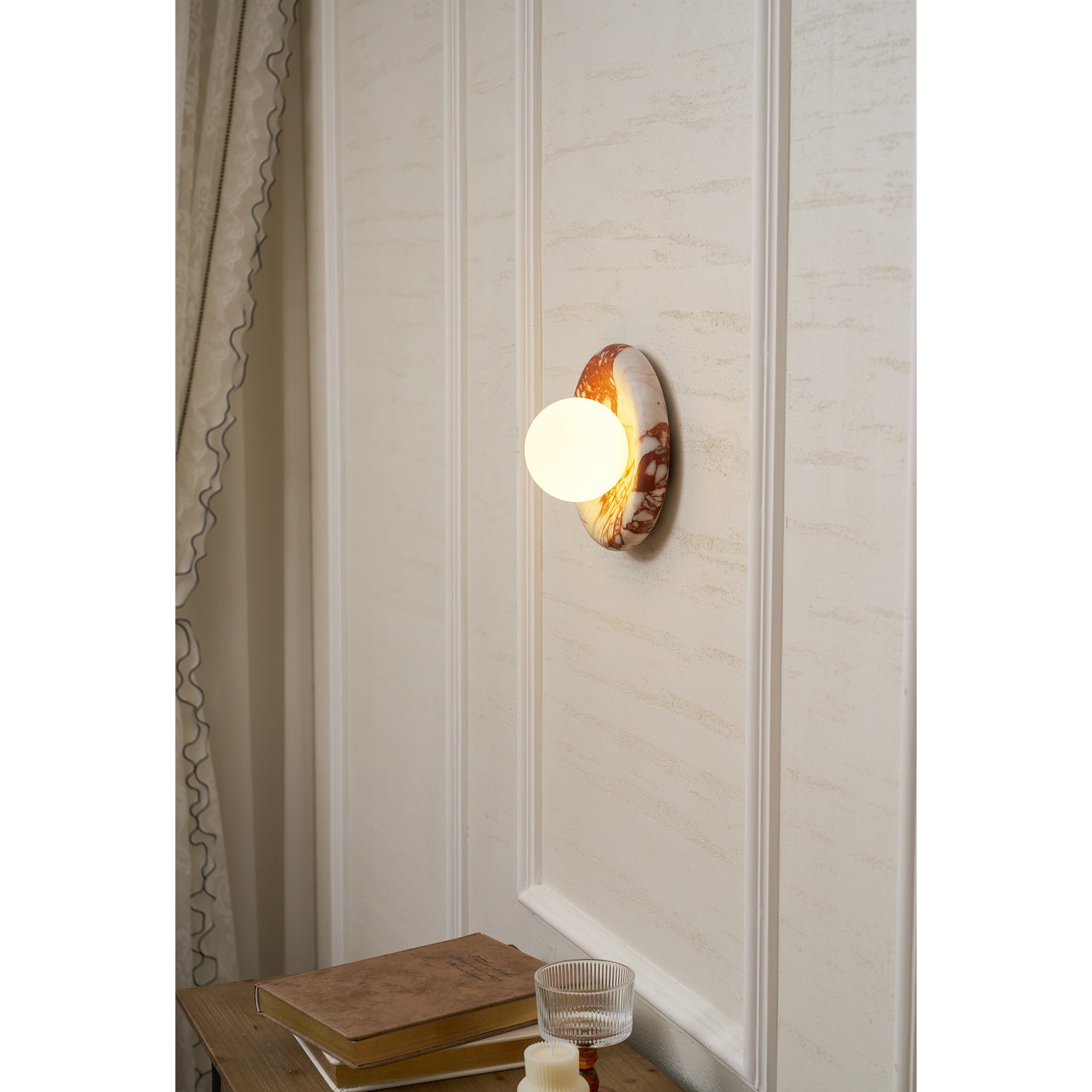 Aplique de pared globo Bori
