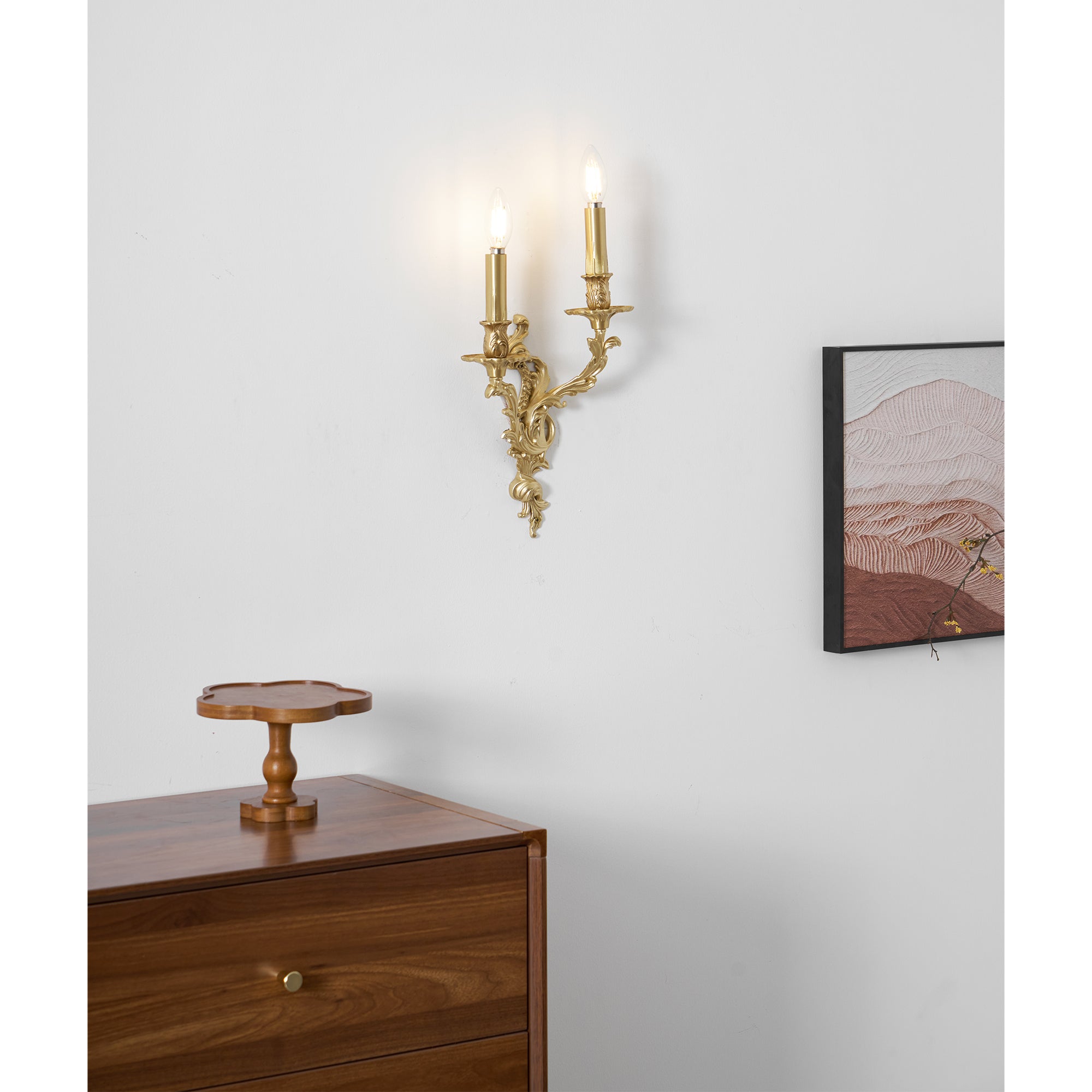 Aplique de pared rococó Islaino