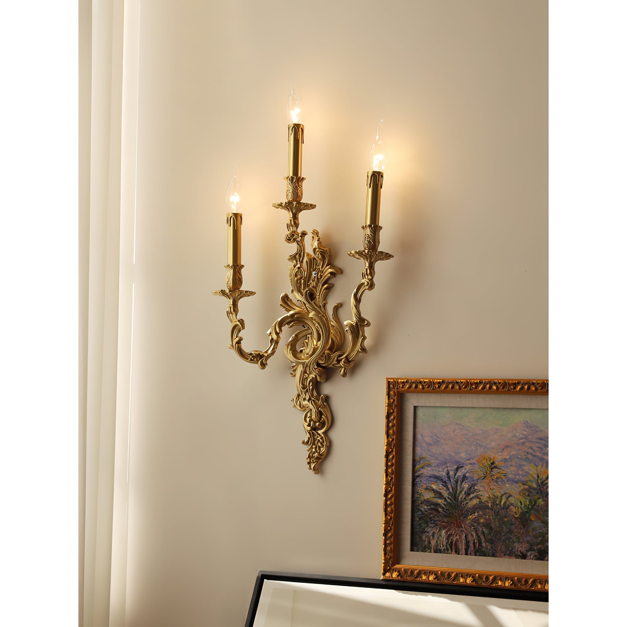 Aplique de pared rococó Islaino