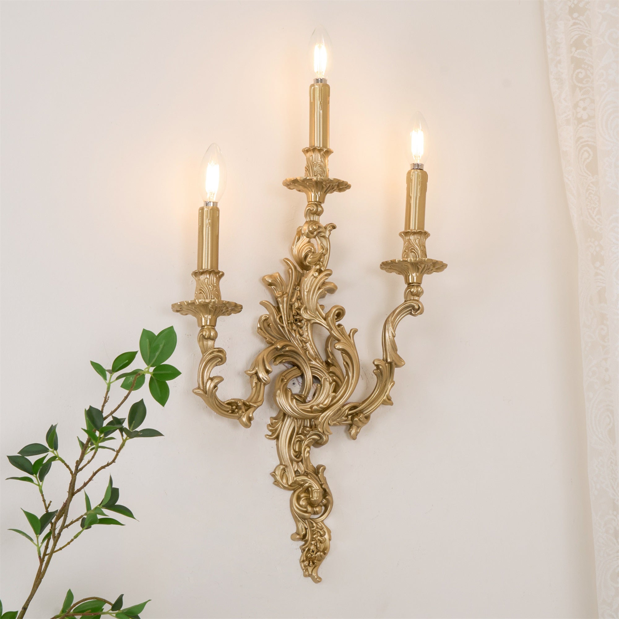 Aplique de pared rococó Islaino