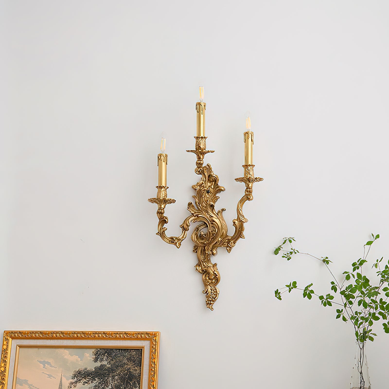 Aplique de pared rococó Islaino