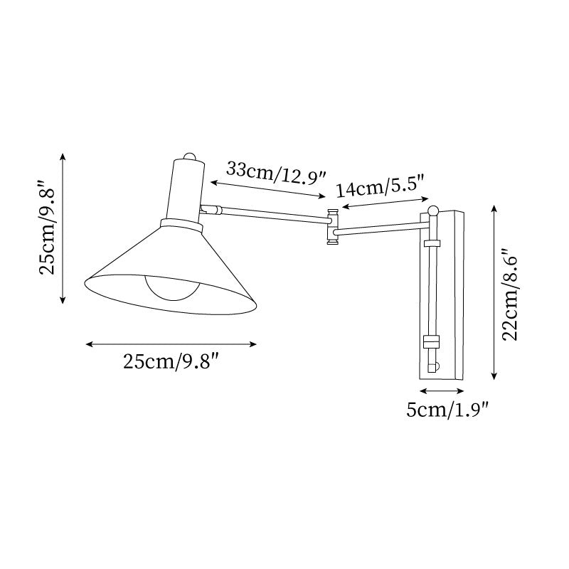 Aplique de pared orientable Giraavo
