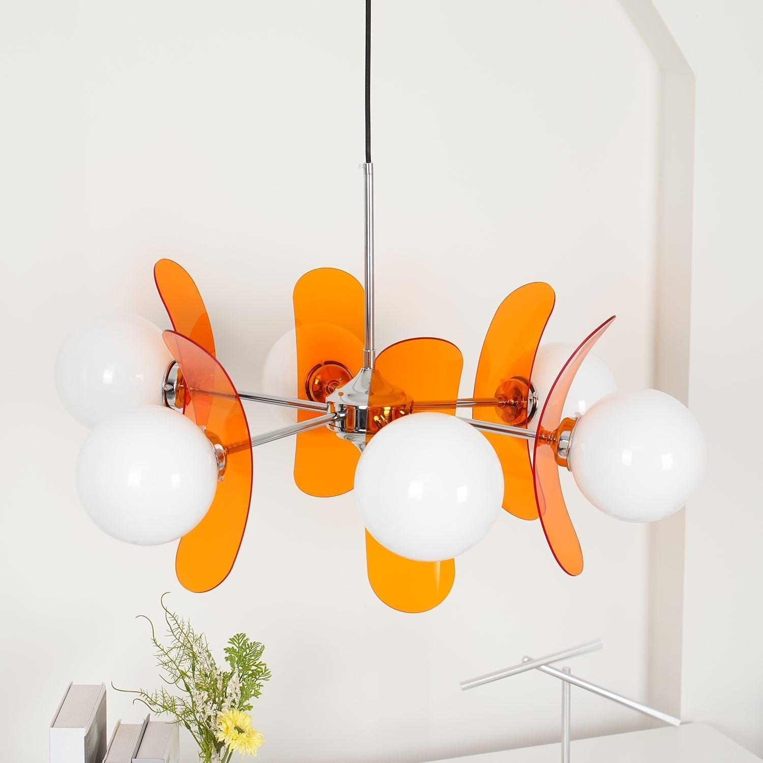 Lámpara de araña floral Liaero