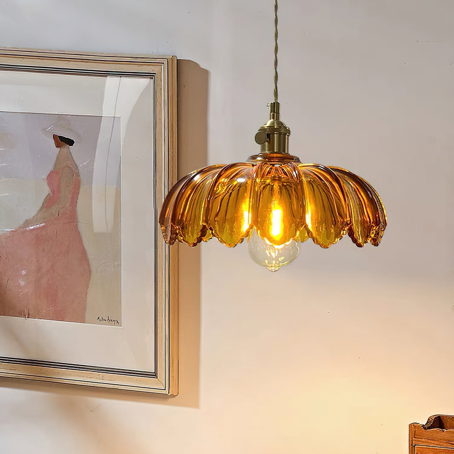 Lámpara colgante retro Nolia