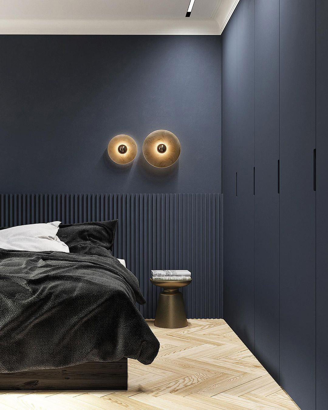 Aplique de pared redondo Ismarven