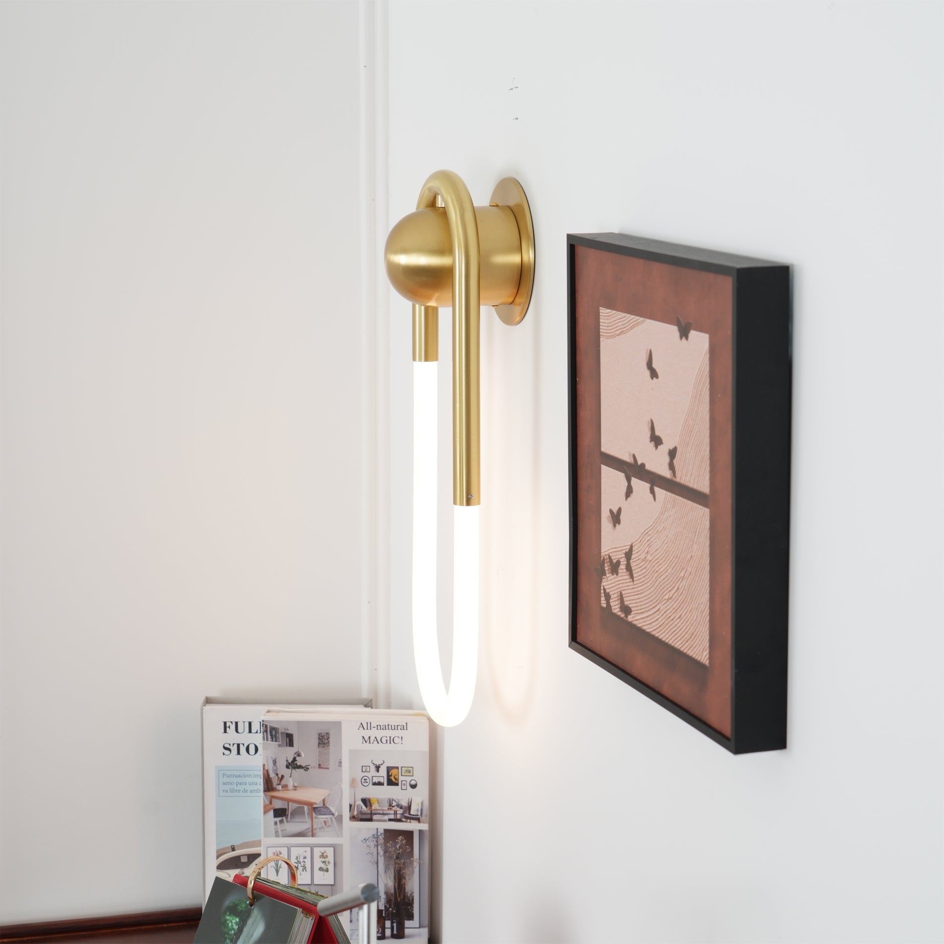 Aplique de pared curvo Marar