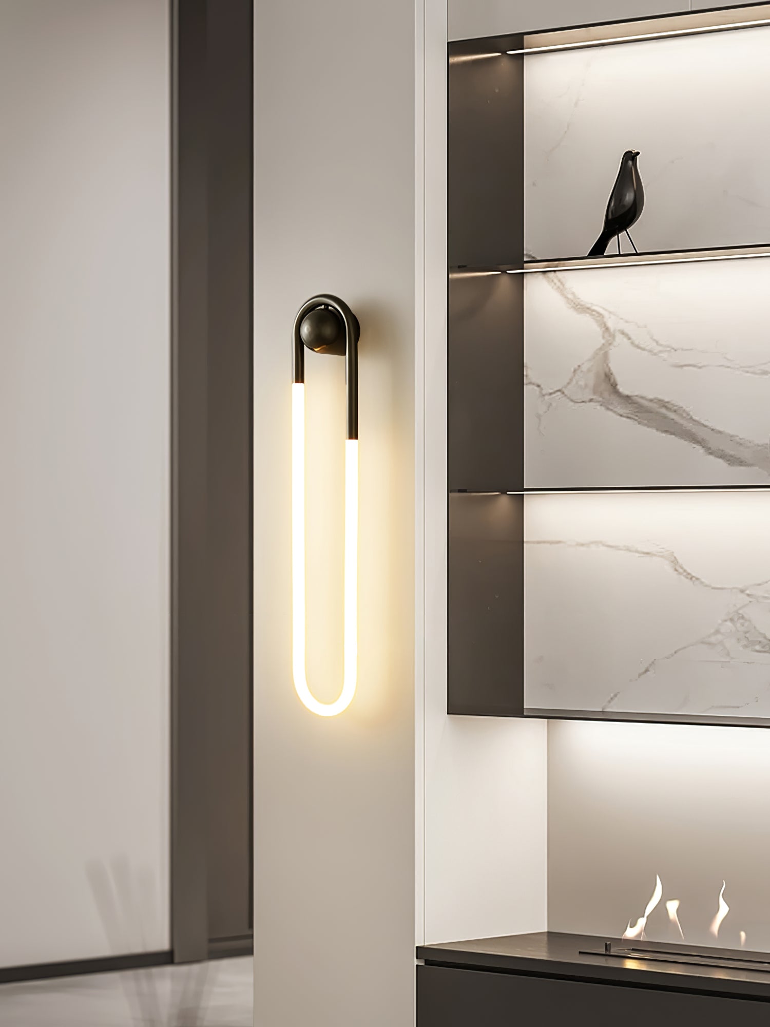 Aplique de pared curvo Marar