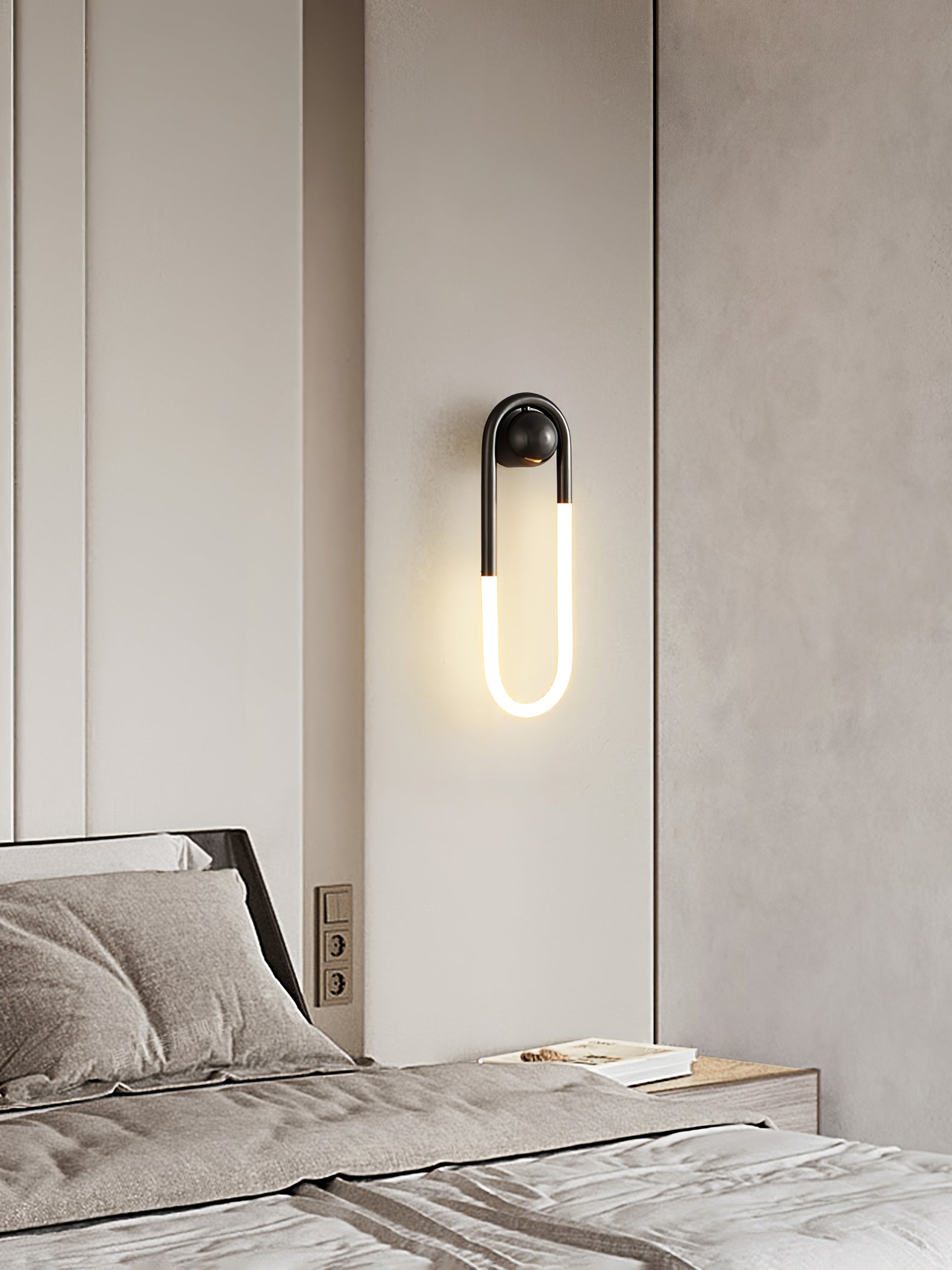 Aplique de pared curvo Marar