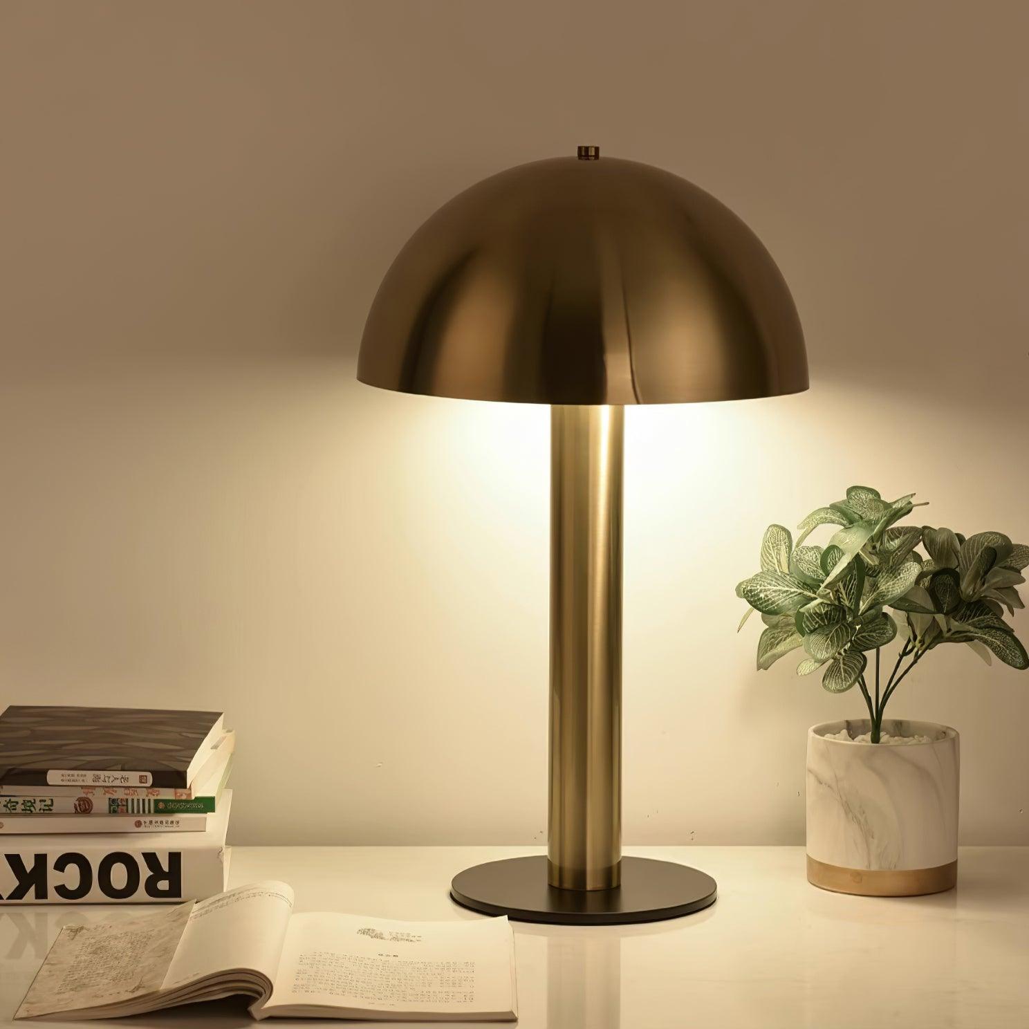 Lámpara de mesa tipo seta Giraoa