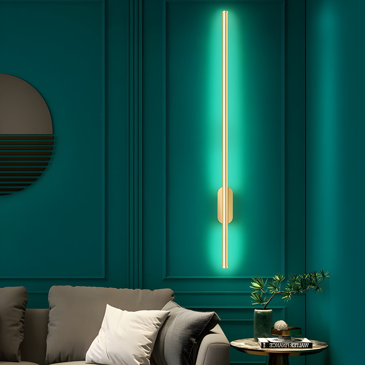 Aplique de pared lineal Gamonna