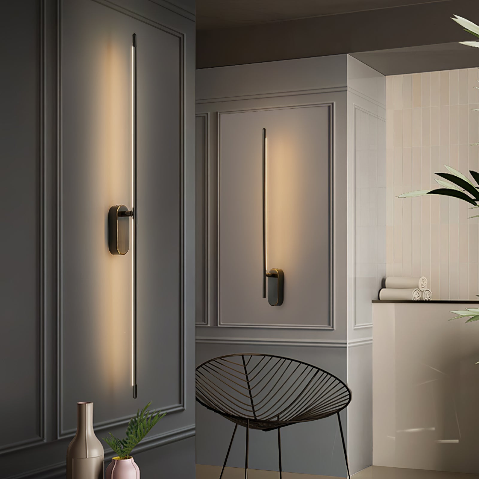 Aplique de pared lineal Lirioira