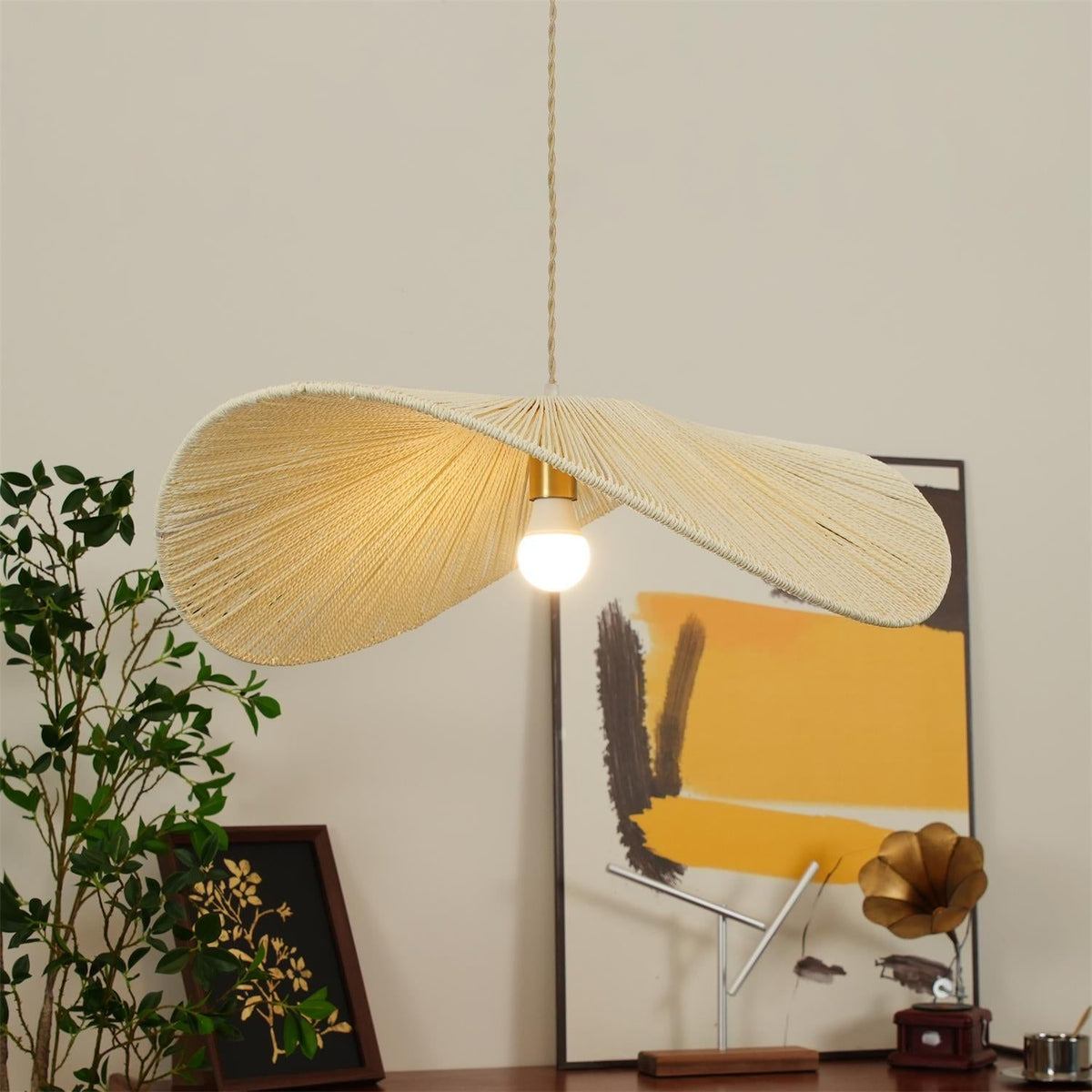 Straw Hat Pendant Light – detail 37