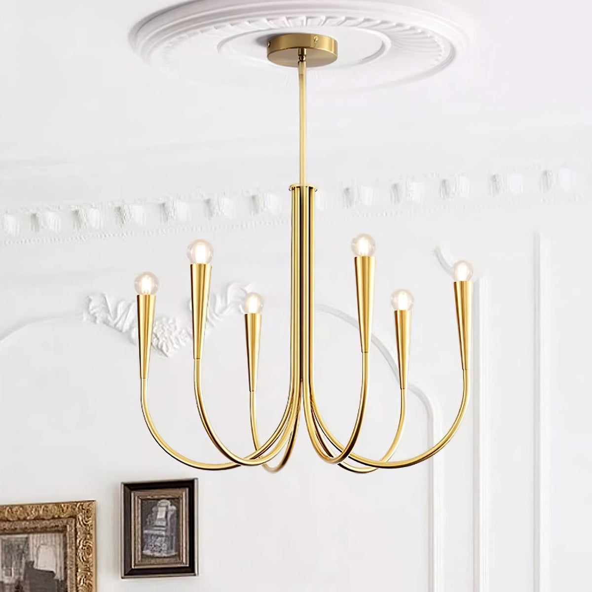 Swoop Arm Chandelier – detail 10