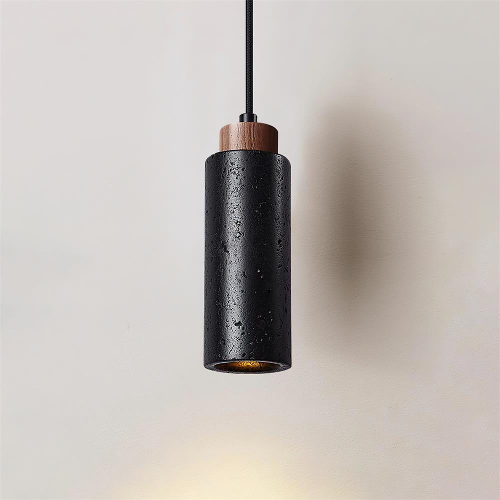 Lámpara colgante Terello de travertino