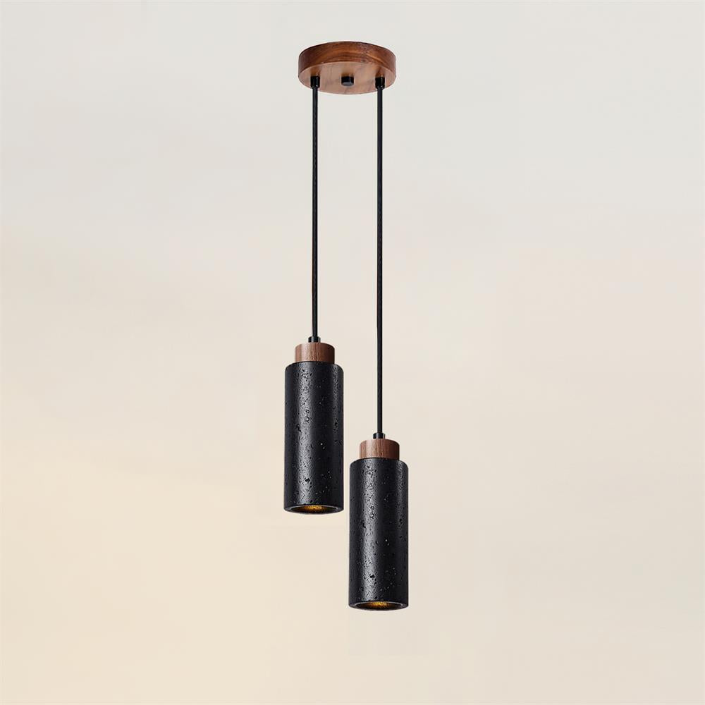 Lámpara colgante Terello de travertino