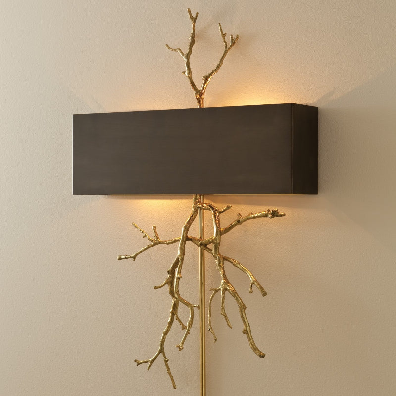 Aplique de pared escultórico Metalis