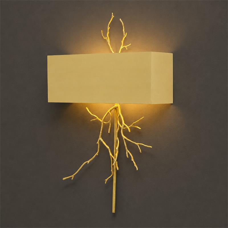 Aplique de pared escultórico Metalis
