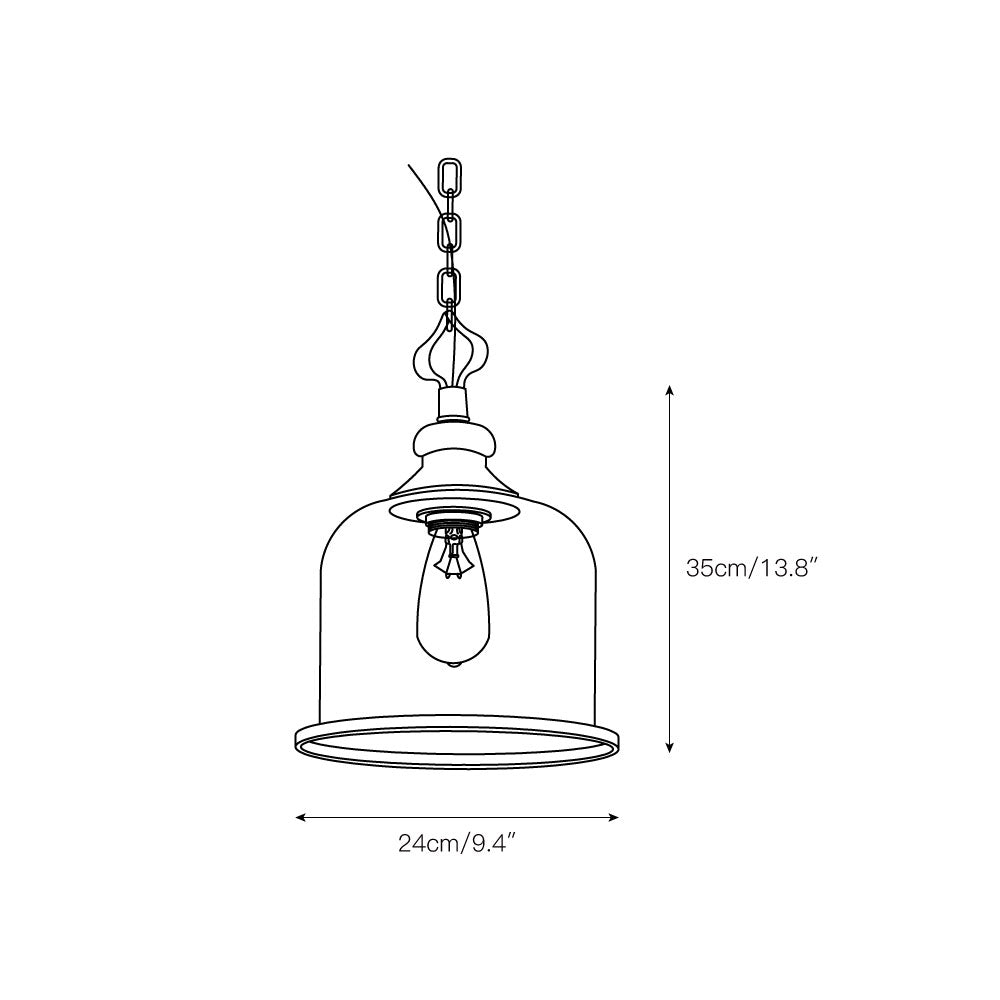 Lámpara colgante farol Lomaero