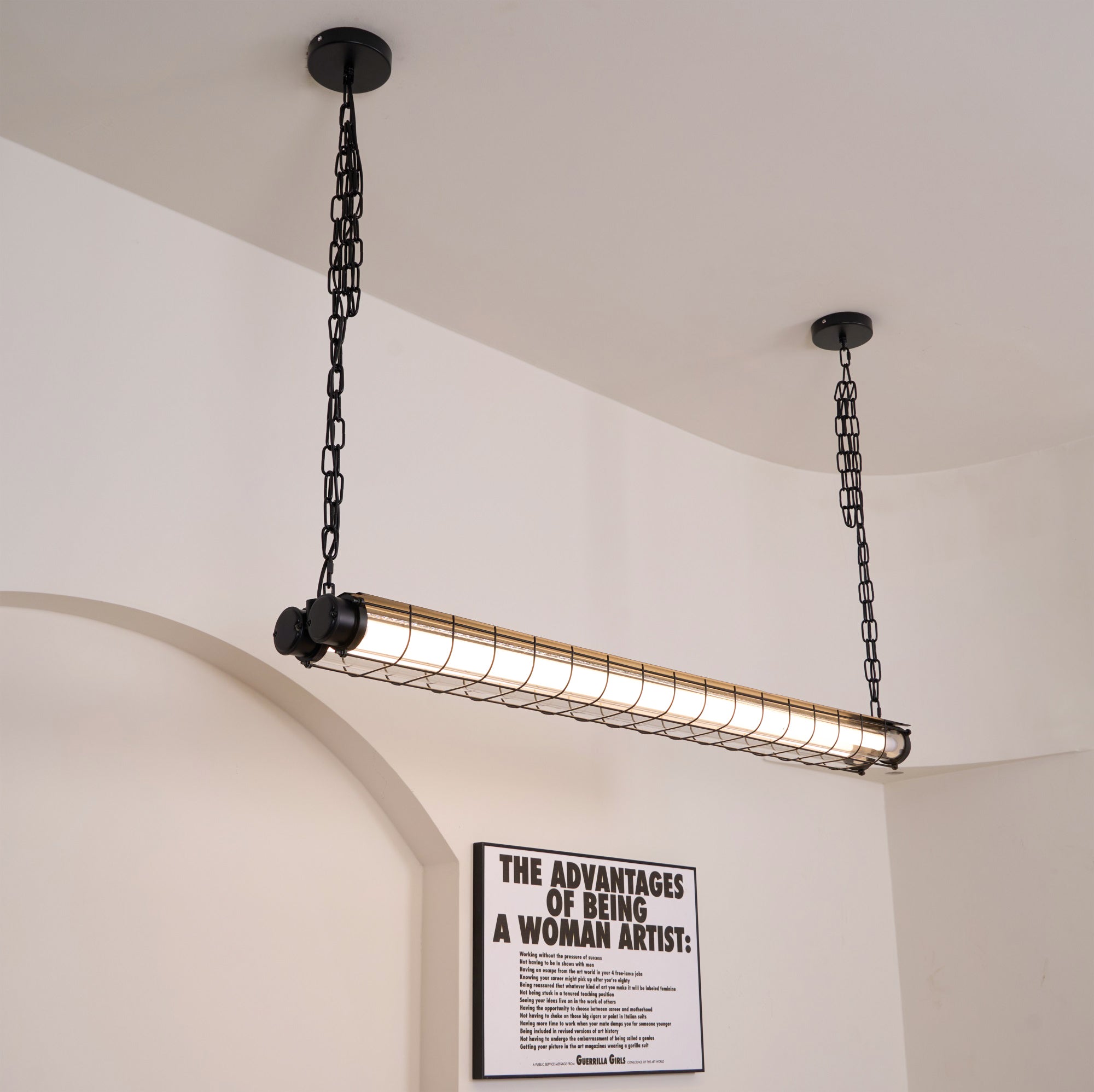 Lámpara colgante tubular Doraeo