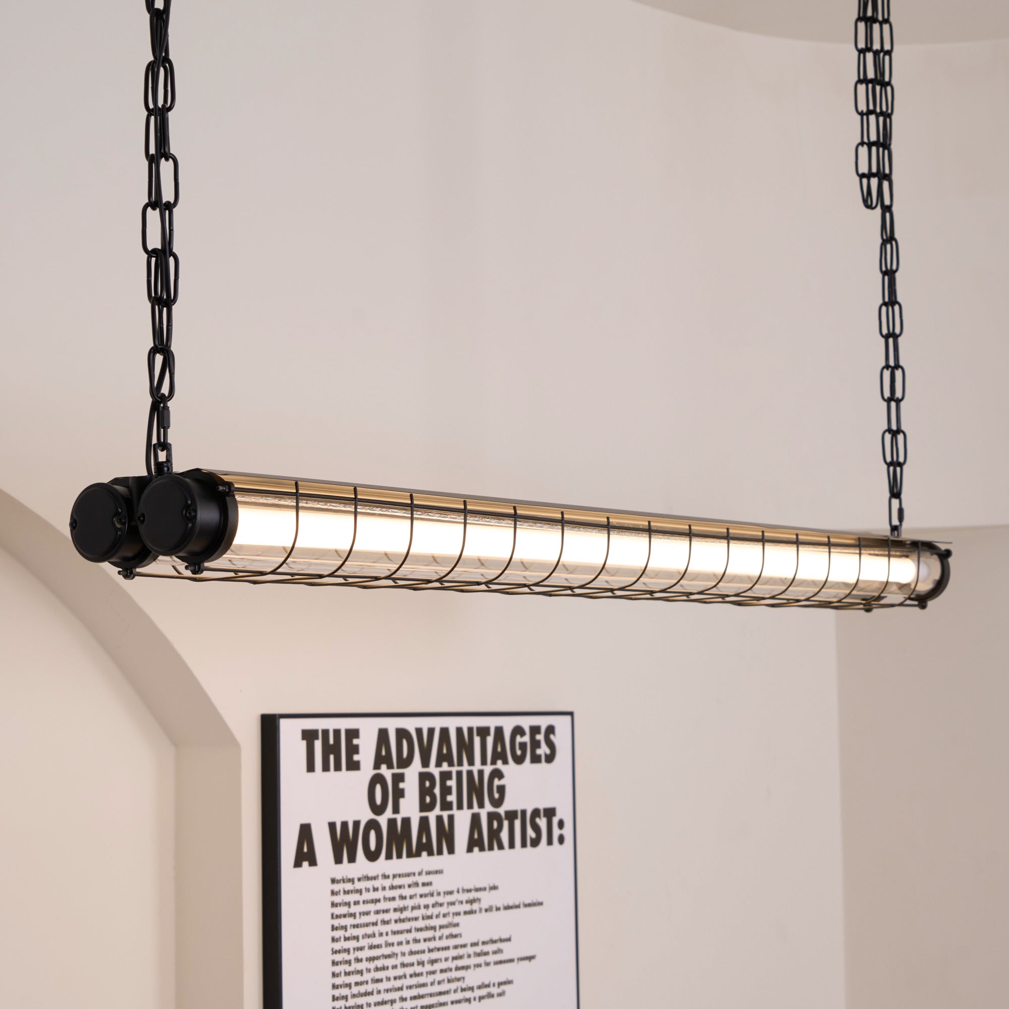 Lámpara colgante tubular Doraeo