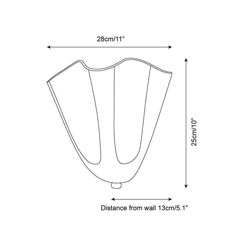 Aplique de pared escultural Miaon