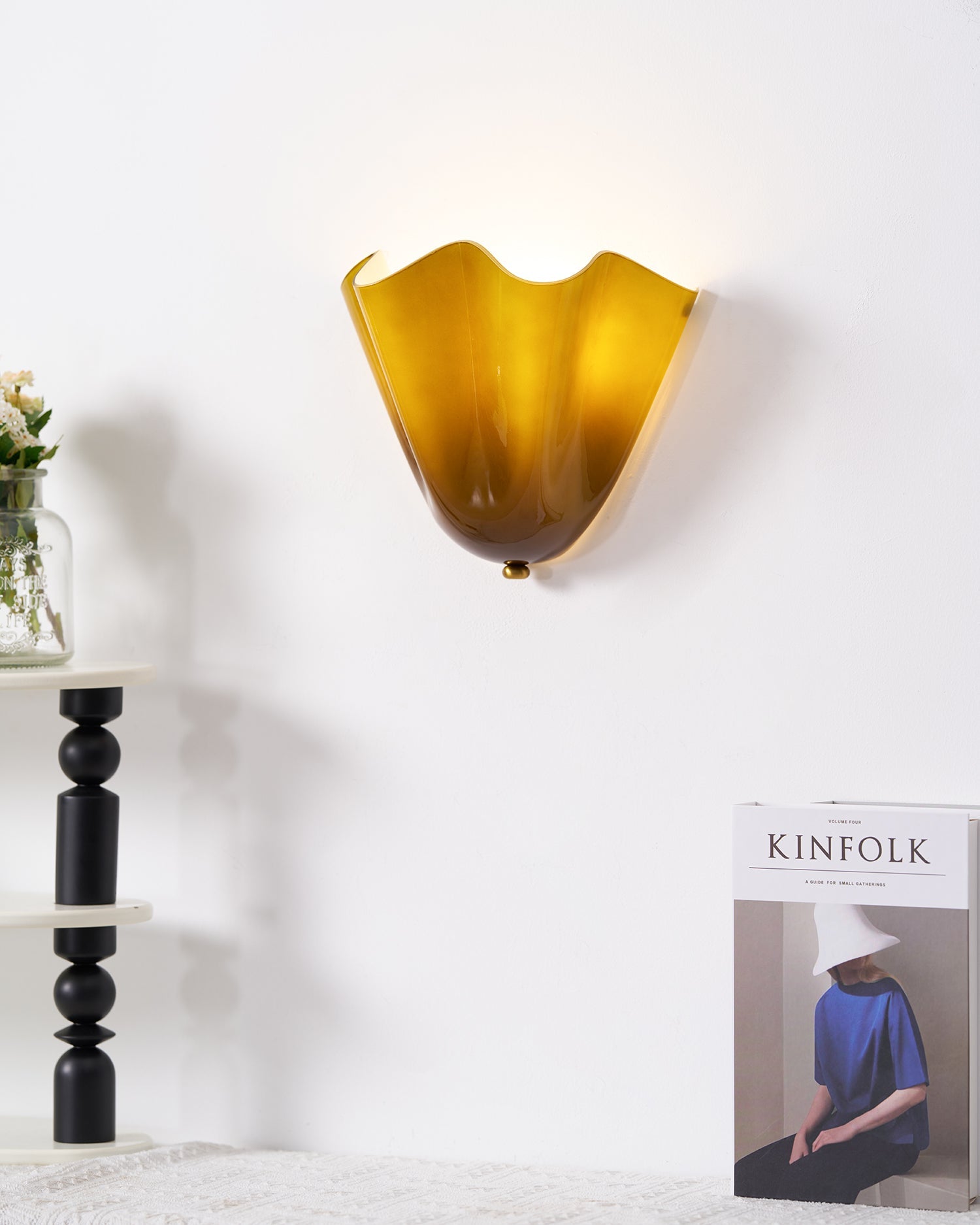 Aplique de pared escultural Miaon