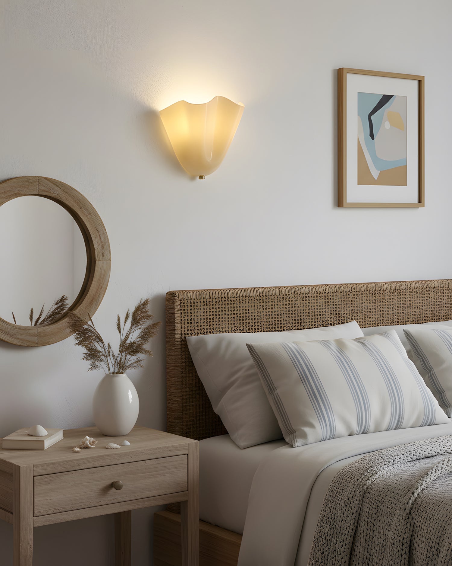 Aplique de pared escultural Miaon