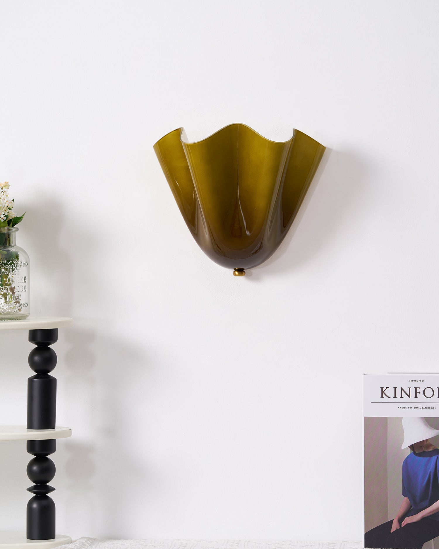 Aplique de pared escultural Miaon