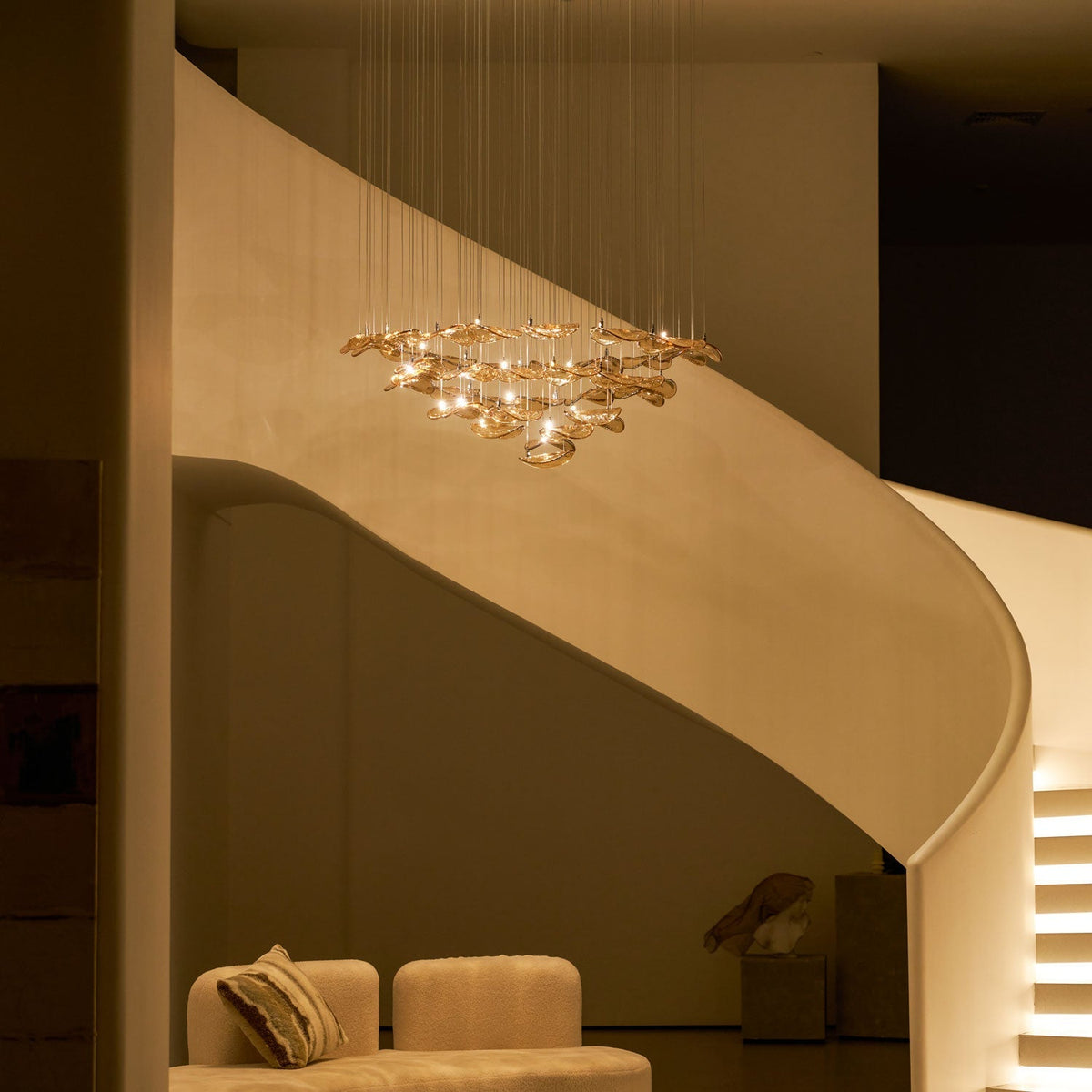 Wave Floating Leaf Chandelier – detail 40
