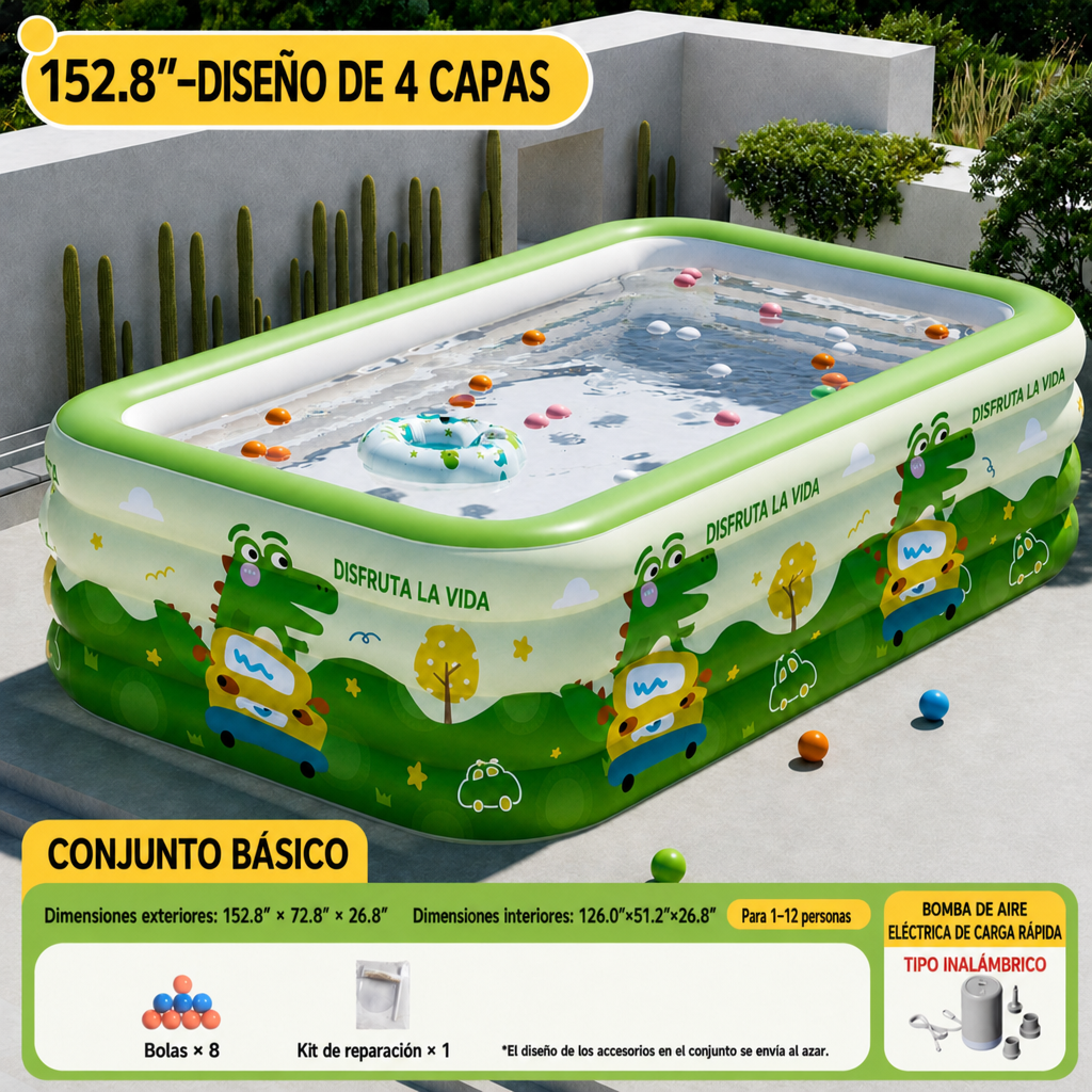 Piscina hinchable exterior Ondairo