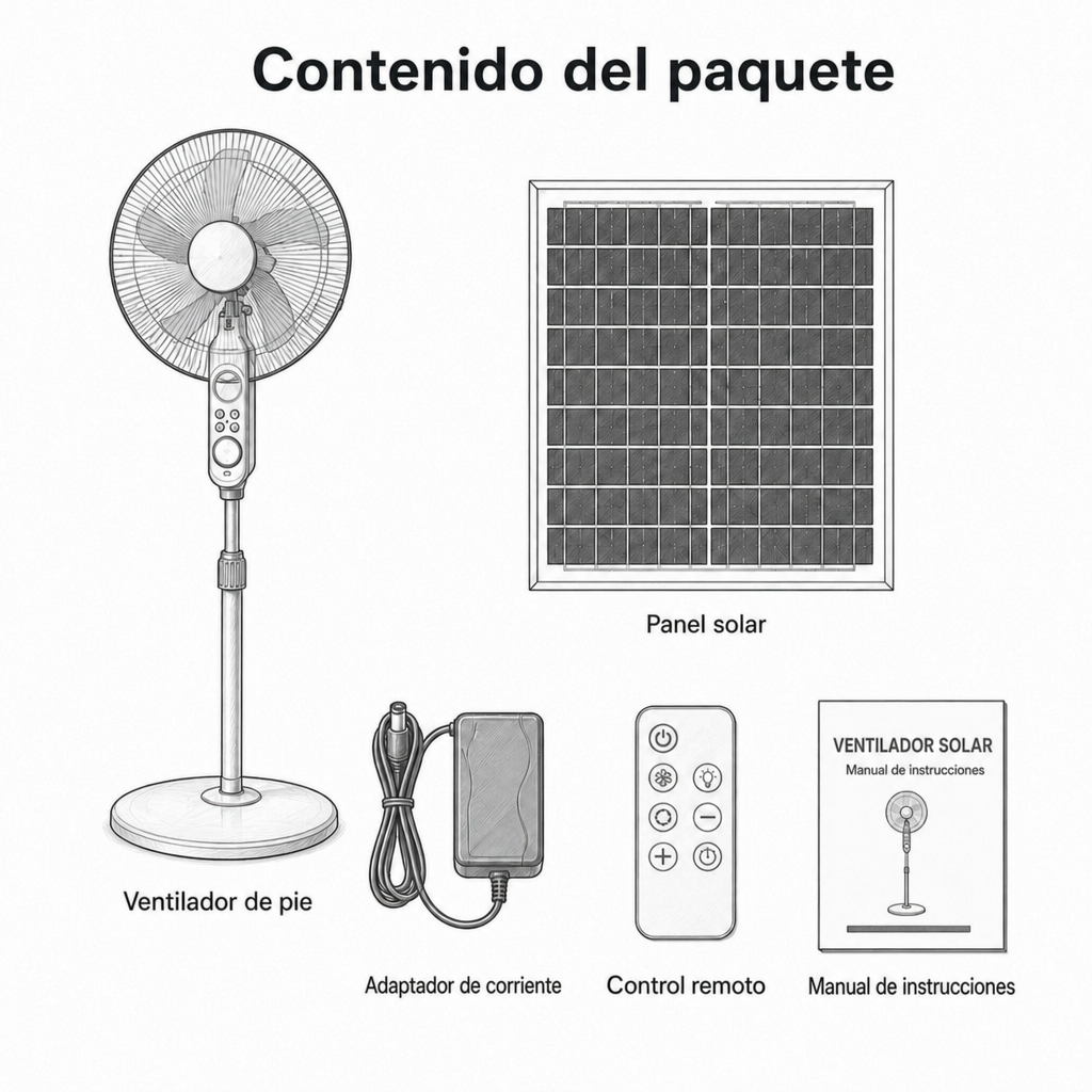 Ventilador de pie Eliaeno