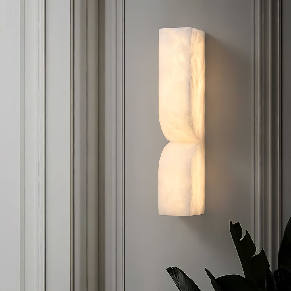 Lámpara de pared de alabastro Irelso