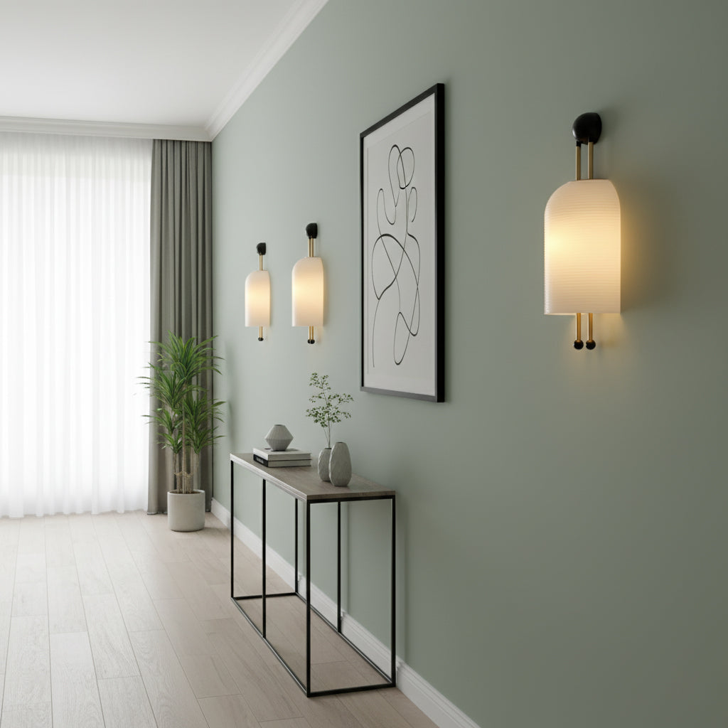 Aplique de pared acanalado Donien