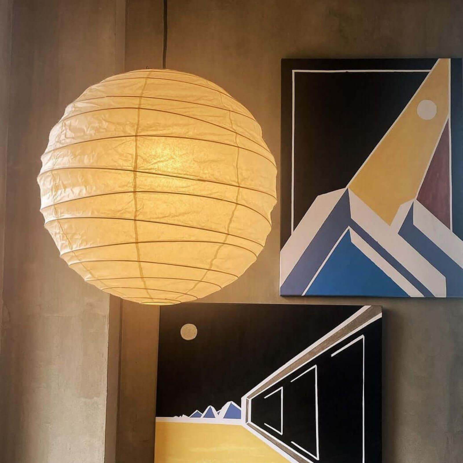 Lámpara colgante globo Calaento